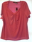NEW East 5th shirred front top * dark pink * 1X * half price!