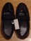 Women's shiny black slip-on shoes * size 8