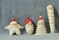 Christmas Around the World Set of 4 Santa Ornaments