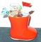 Santa Boot & Glass Candy Ornaments