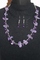 Handcrafted Purple Potato Necklace with Glass Beads