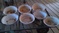 15 Old Medium Size Round Pans