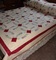 Double Wedding Ring quilt with matching pillowcases