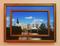 Unique Winnipeg Skyline Giclée canvas with a blurred key line