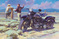 MOTORCYCLE Asking Directions Cross Stitch Pattern***LOOK***