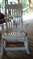 White PVC Adjustable Rocking Chair