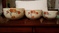 Mixing Bowls-Vintage: 3 HALL's Orange Poppy Mixing Bowls