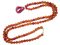 Meditation yoga Gift Idea- Pink Jade Rudraksha Prayer Beads Neck