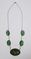 Pierced Carved Jade 14K Yellow Gold Princess Necklace 18 Inch WL