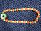 High Quality 14K Gold Jade and Carnelian Necklace
