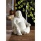 HAPPY WHITE BUDDHA FIGURE