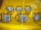 Libbey snowflake wine glasses & eggnog mugs.
