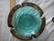 Estate 1979 Circa Cool Aqua Blue Soreno Retro Glass Ashtray