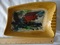Estate 1950’s Pottery n' Crushed Glass Retro Ashtray