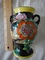 Estate Japanese Very, Very Old Hand Painted Baked Enamel Vase