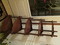 Walnut Vintage Corner Display Stand