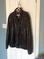 Man's black leather jacket