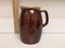 Estate Beautiful Brown Classic White Top Pottery Pitcher