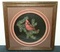 Framed, Cardinal on Cedar Branch with Berries