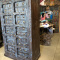 Antique Teak Wood Armoire Rustic Shabby Hand Carved Cabinet