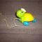 FISHER PRICE VINTAGE 70'S TURLE PULL TOY