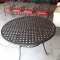 Wrought iron patio table with 4 chairs