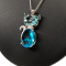 Necklace: Silver & Topaz Cat Pendant