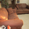 2-Matching microfiber love seats-STRATHROY