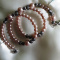 Soft Pink Coil Wrap Around 5 Decade Rosary Bracelet