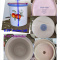 Savoir Vivre Luscious Canister Set 4 Piece Set Blue White Fruit