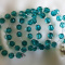 Teal Faceted Coil Wrap Around 5-Decade Rosary Bracelet