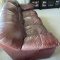 Red leather couch and love seat