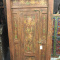 Antique Indian Door Panel Ganesha Dancing Old Rustic Wall Art