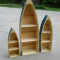 Set of 3 Boat Shaped Shelves