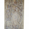 Vintage Wood Door Panel Carved Door Yasoda Krishna Wall Sculptur