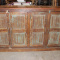 Antique Armoire Hand Carved Rustic Farmhouse Cabinet