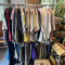 Heavy Duty Commercial Double Clothes Rack with Clothing