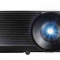 Compact and powerful projector with powerful audio speakers.