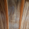 Oak and glass cabinet doors