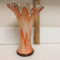 Estate Orange & White Swirl Encased Glass