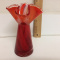 Estate Whimsical Red/White Encased Hand Blown