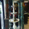 Architectural Old World Carved Pillars with Stone Bases 18c