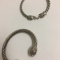 Costume Jewelry Open Silver Bracelets