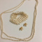 Costume Jewelry Seed Faux Pearls Set