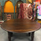 Antique Round Table Burmese Teak Table Solid Wood TAPERED Legs H