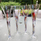 Champagne Glasses: T.G.M.G. Romanian Crystal Champagne Glasses