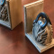 Book Ends: Ceramic Purse Book Ends