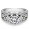 2.65 Ct. Round Three Stone Infinity Engagement Ring