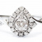 Ring: Diamond 14k Teardrop
