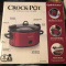 Crock-Pot Red 6qt; brand New Local Pickuo Only